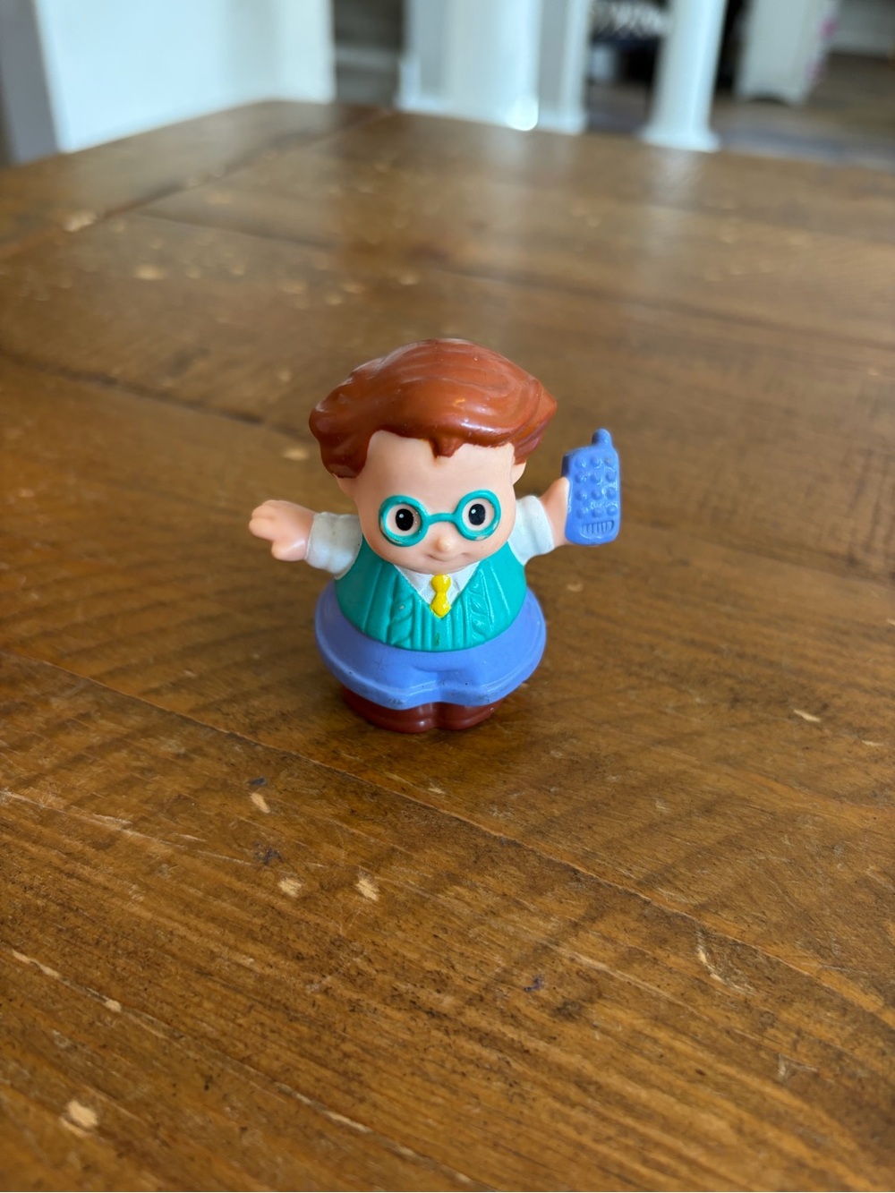 Fisher Price Little People dad with phone as is